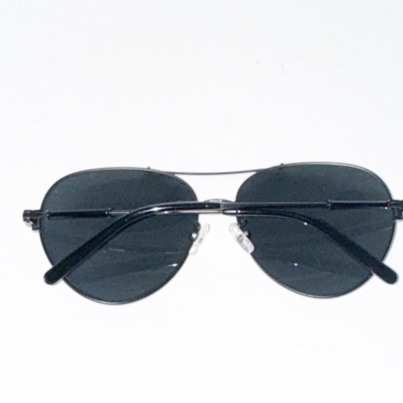 Tory Burch ELEANOR METAL PILOT SUNGLASSES Black Stylish Black Aviator 58-15-140 main image 6
